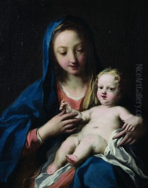 Madonna Con Bambino Oil Painting by Jacopo Amigoni