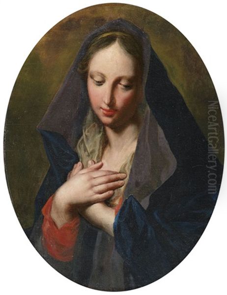 Madonna Oil Painting by Jacopo Amigoni