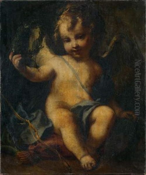 Allegorie De L'amour Vainqueur Oil Painting by Jacopo Amigoni