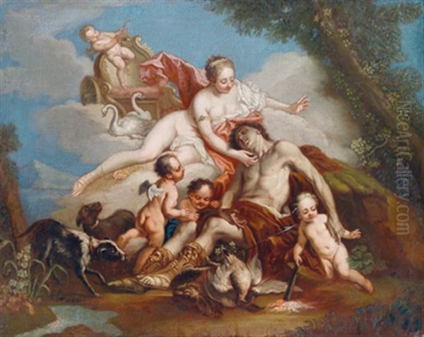 Venus Den Tod Des Adonis Betrauernd Oil Painting by Jacopo Amigoni