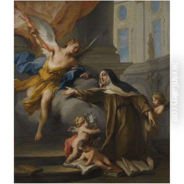 The Ecstasy Of Saint Teresa by Jacopo Amigoni