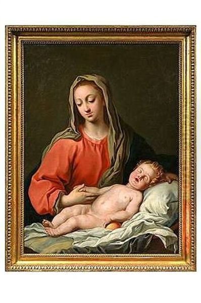 Maria Mit Dem Schlafenden Jesuskind by Jacopo Amigoni