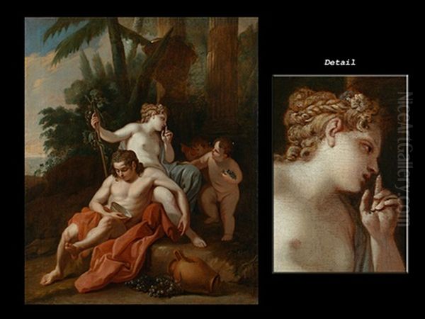 Bacchus Und Ariadne Oil Painting by Jacopo Amigoni