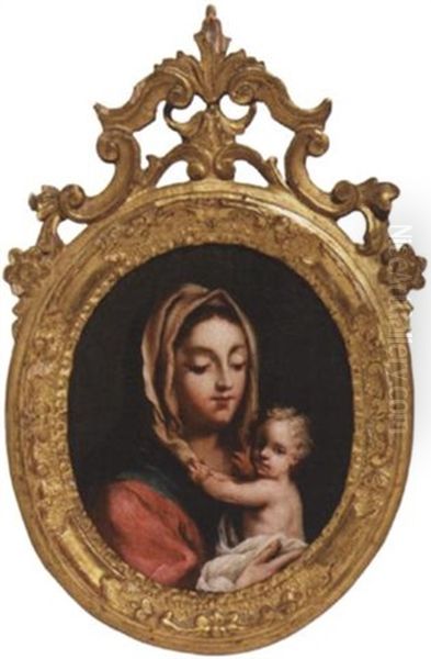 Madonna Mit Dem Kinde Oil Painting by Jacopo Amigoni