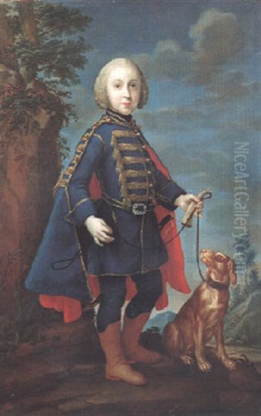 Portrait Du Marechal De Saxe Oil Painting by Jacopo Amigoni