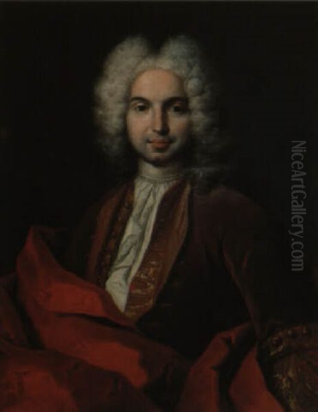 Portrait Of A Man Oil Painting by Jacopo Amigoni