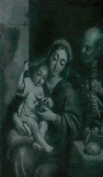 The Holy Family Oil Painting by Jacopo Amigoni