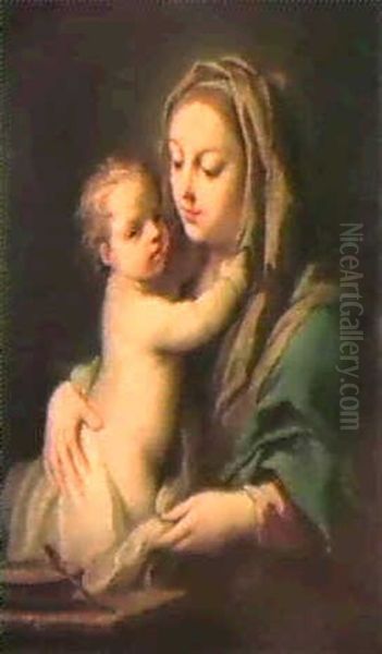 La Madonna Della Pappa Oil Painting by Jacopo Amigoni