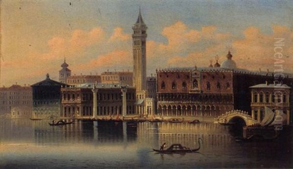 Blick Auf Venedig Oil Painting by Pietro de Amoretty