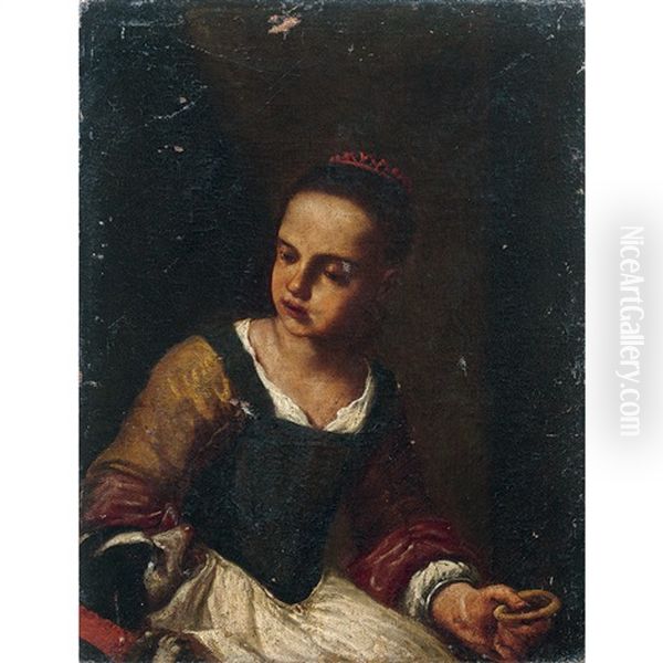 La Gimblette Oil Painting by Antonio Mercurio Amorosi