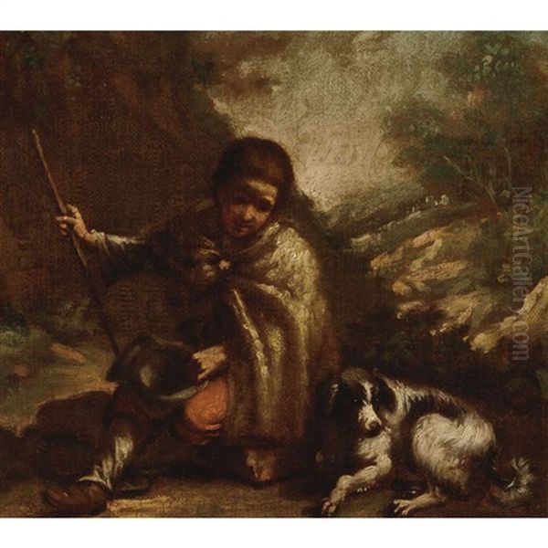 Tobit With His Dog by Antonio Mercurio Amorosi