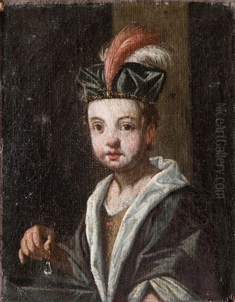 Portrait Eines Kindes Oil Painting by Antonio Mercurio Amorosi