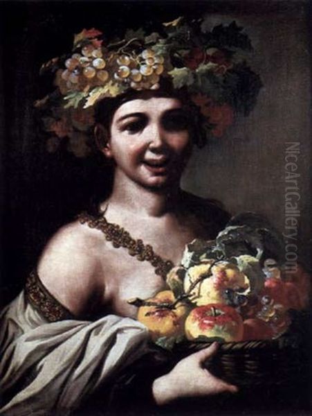 Bacchus Oil Painting by Antonio Mercurio Amorosi