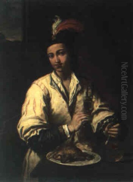 Ritratto Di Fanciullo Oil Painting by Antonio Mercurio Amorosi