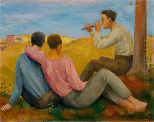 Three Musicians by Robert Amrein