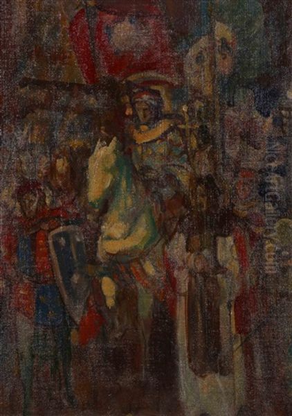 Procession Oil Painting by John Henry Amshewitz