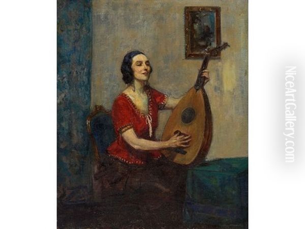 Mandolin Player by John Henry Amshewitz