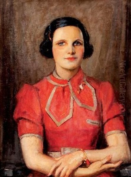 Lady In Red by John Henry Amshewitz