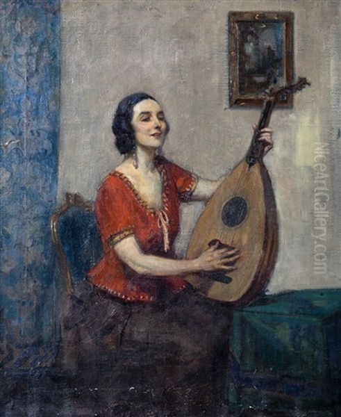 Mandolin Player by John Henry Amshewitz