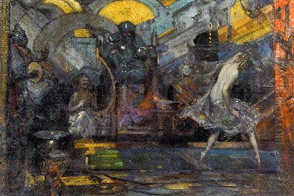 Barbarie Dance Oil Painting by John Henry Amshewitz