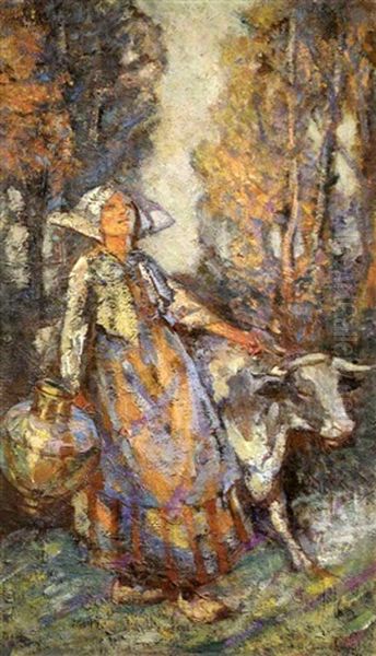 The Dairymaid by John Henry Amshewitz