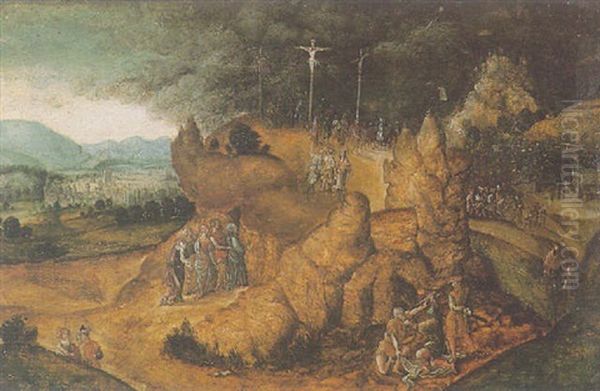 Golgotha Oil Painting by Jan van (Brunswich Monogrammist) Amstel