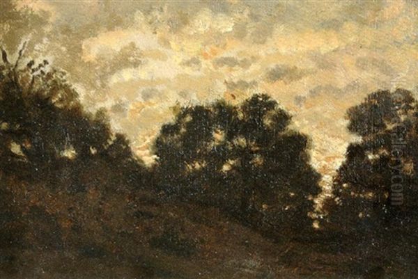 Plateau Belle Croix A Barbizon Oil Painting by Auguste Paul Charles Anastasi