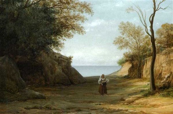 Femme Italienne Aux Environs De Naples Oil Painting by Auguste Paul Charles Anastasi