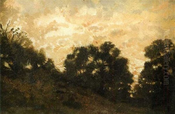 Plateau Belle Croix A Barbizon Oil Painting by Auguste Paul Charles Anastasi