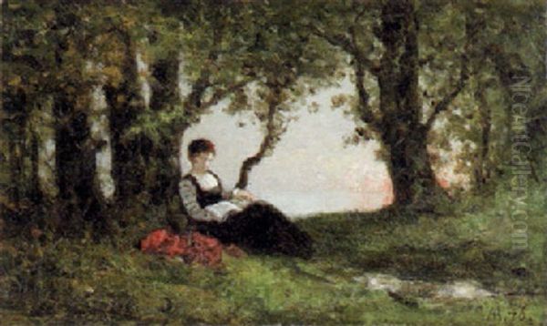 Summer Repose Oil Painting by Auguste Paul Charles Anastasi