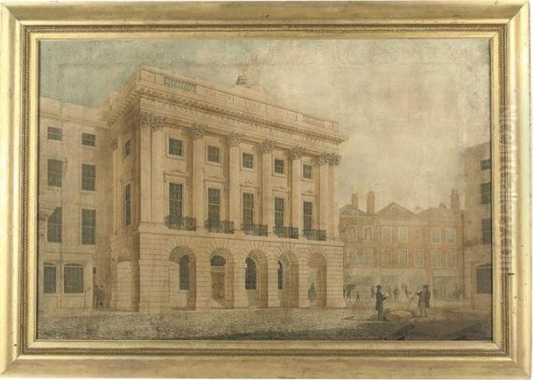 The County Fire And Provident Life Assurance Offices Oil Painting by Robert Abraham