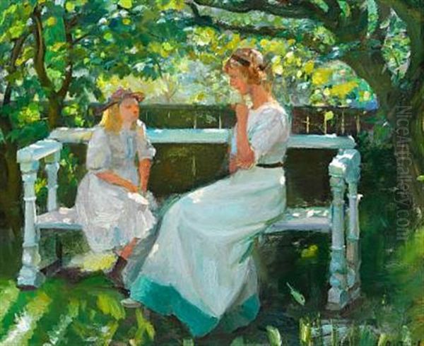 I Haven Oil Painting by Anna Kirstine Ancher