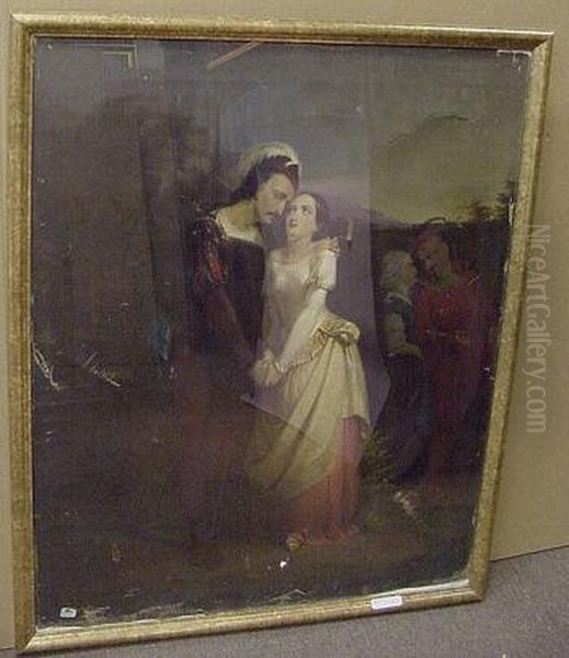 American/british, 19th Century
Medieval Courtiers Oil Painting by Woodside Abraham