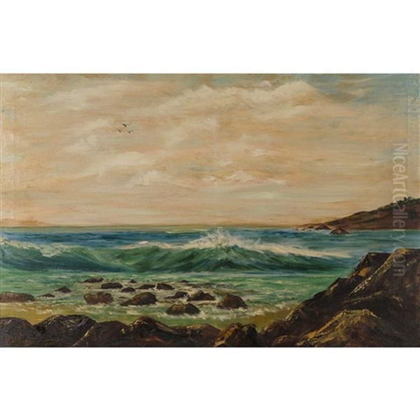 Untitled (seascape) Oil Painting by Isidro Ancheta