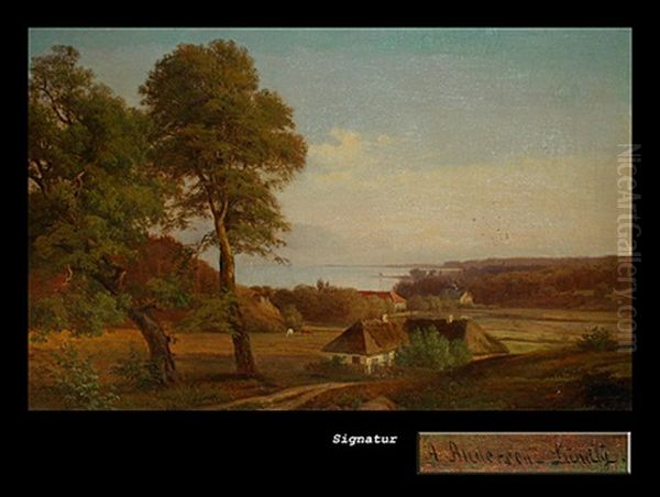 Blick Auf Den Starnberger See Oil Painting by Anders Andersen-Lundby