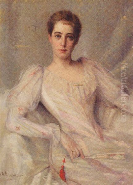 Portrait Of Louise Van Beuren Bond Oil Painting by Abraham Archibald Anderson