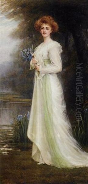 Gwendolyn Lucy Maitland, The 14th Countess Of Lauderdale Oil Painting by Charles Goldsborough Anderson