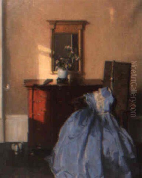 The Blue Gown Oil Painting by James Bell Anderson