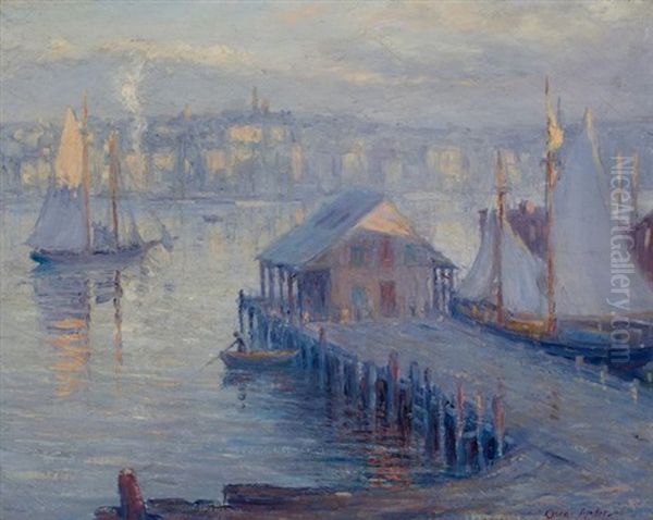 View Of Rockport Oil Painting by Oscar Anderson