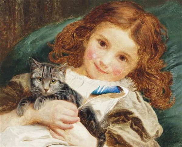 Best Friends Oil Painting by Sophie Anderson