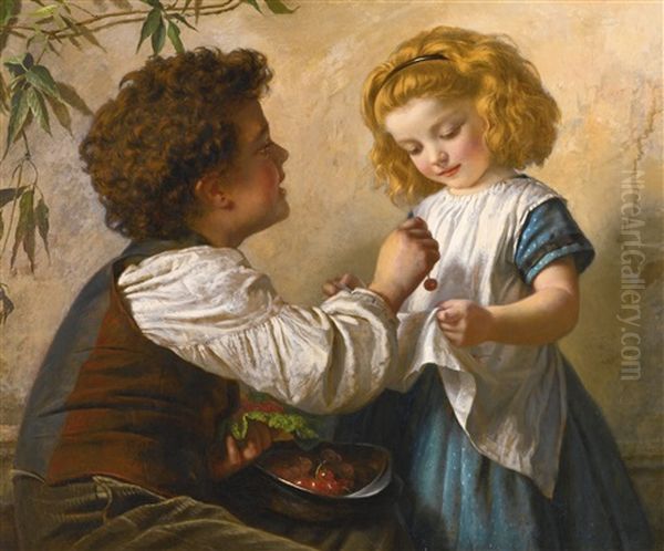 The Cheat Oil Painting by Sophie Anderson