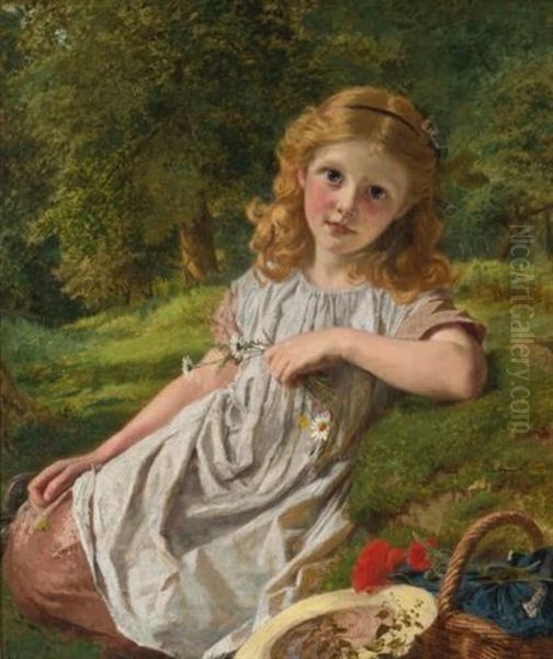 Summer Flowers Oil Painting by Sophie Anderson