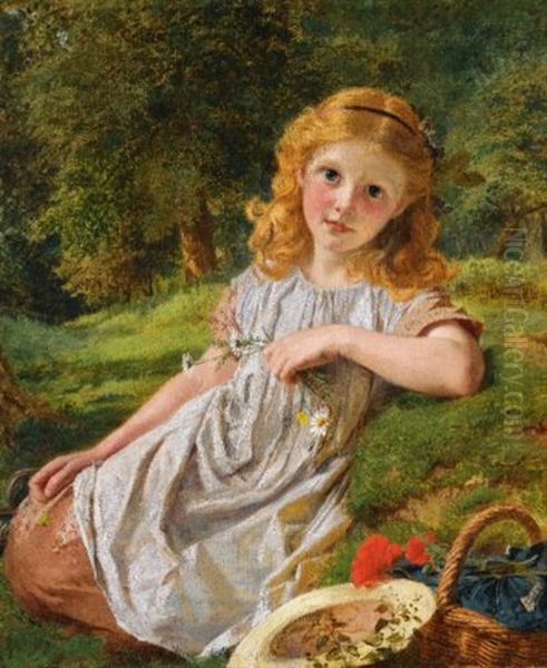 Summer Flowers Oil Painting by Sophie Anderson