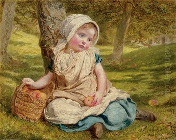 Windfalls Oil Painting by Sophie Anderson