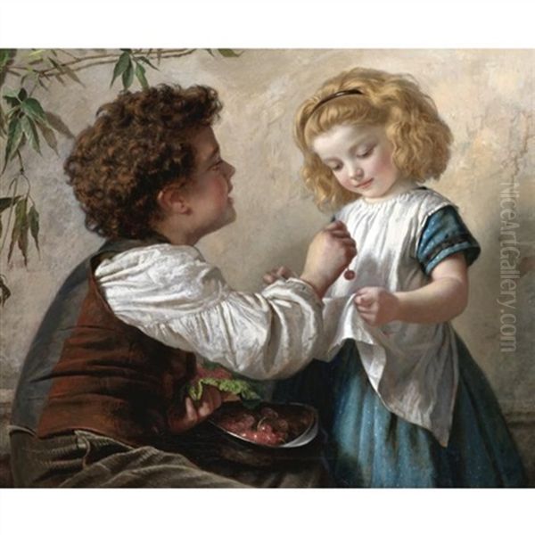 The Cheat Oil Painting by Sophie Anderson