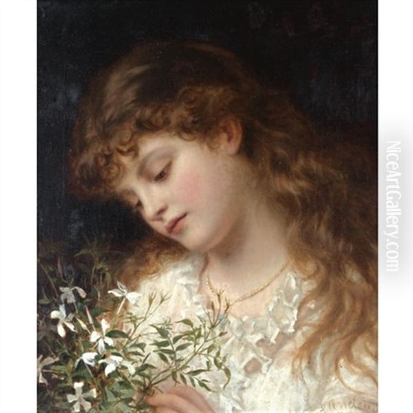 Jasmine Oil Painting by Sophie Anderson