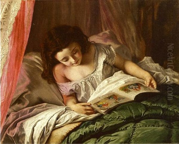 Reading Time Oil Painting by Sophie Anderson