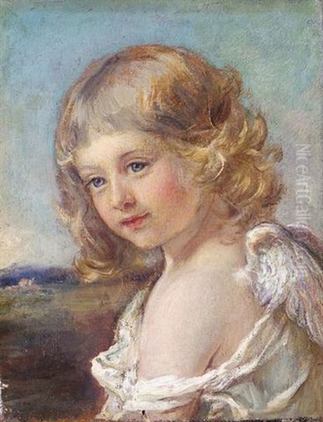 Cupid Oil Painting by Sophie Anderson