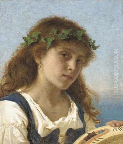 The Tambourine Player Oil Painting by Sophie Anderson