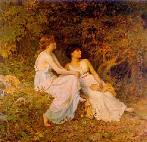 Birdsong Oil Painting by Sophie Anderson